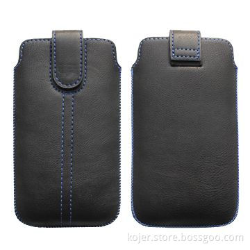 Mobile Phone Cases with Hook-and-loop Closure, Suitable for iPhone 4, Made of PU Leather Material